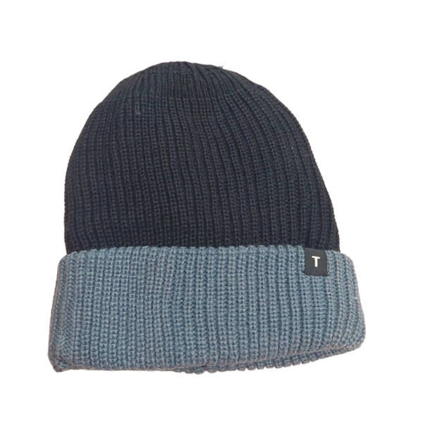 ΣΚΟΥΦΑΚΙ ΠΛΕΚΤΟ ΜΑΥΡΟ/ΓΚΡΙ