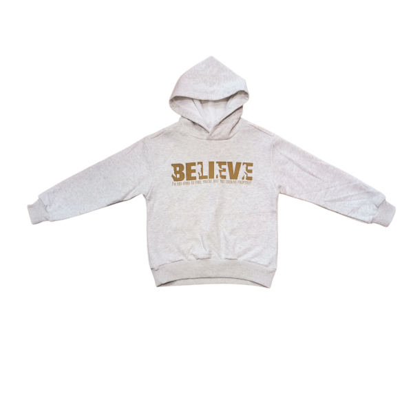 ΜΠΛΟΥΖΑ ΦΟΥΤΕΡ ΜΕ ΚΟΥΚΟΥΛΑ LIGHT GREY