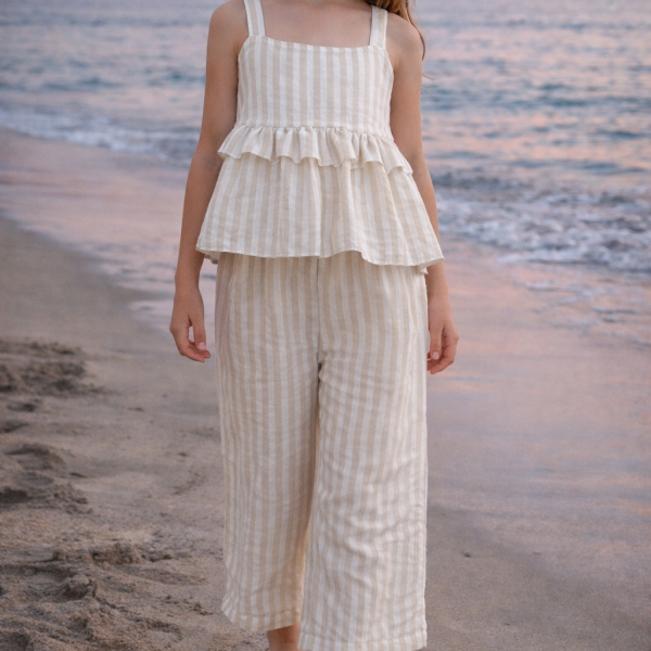 ΣΕΤ ΤΟΠ ΚΑΙ ΠΑΝΤΕΛΟΝΑ 3/4 ΛΙΝΟ ΡΙΓΕ NUDE