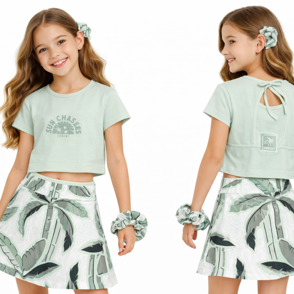 ΣΕΤ ΜΕ ΦΟΥΣΤΑ ΣΟΡΤΣ ΚΑΙ SCRUNCHIE  SPRINT