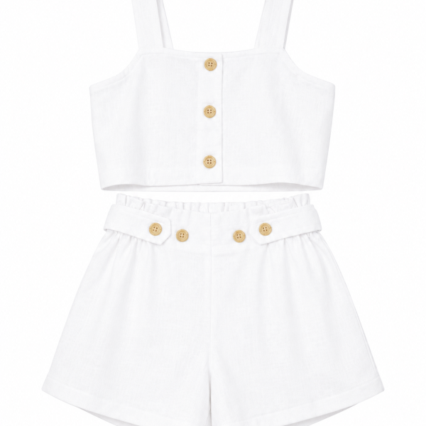 CROP TOP ΕΞΩΠΛΑΤΟ ΚΑΙ ΣΟΡΤΣΑΚΙ OFF WHITE