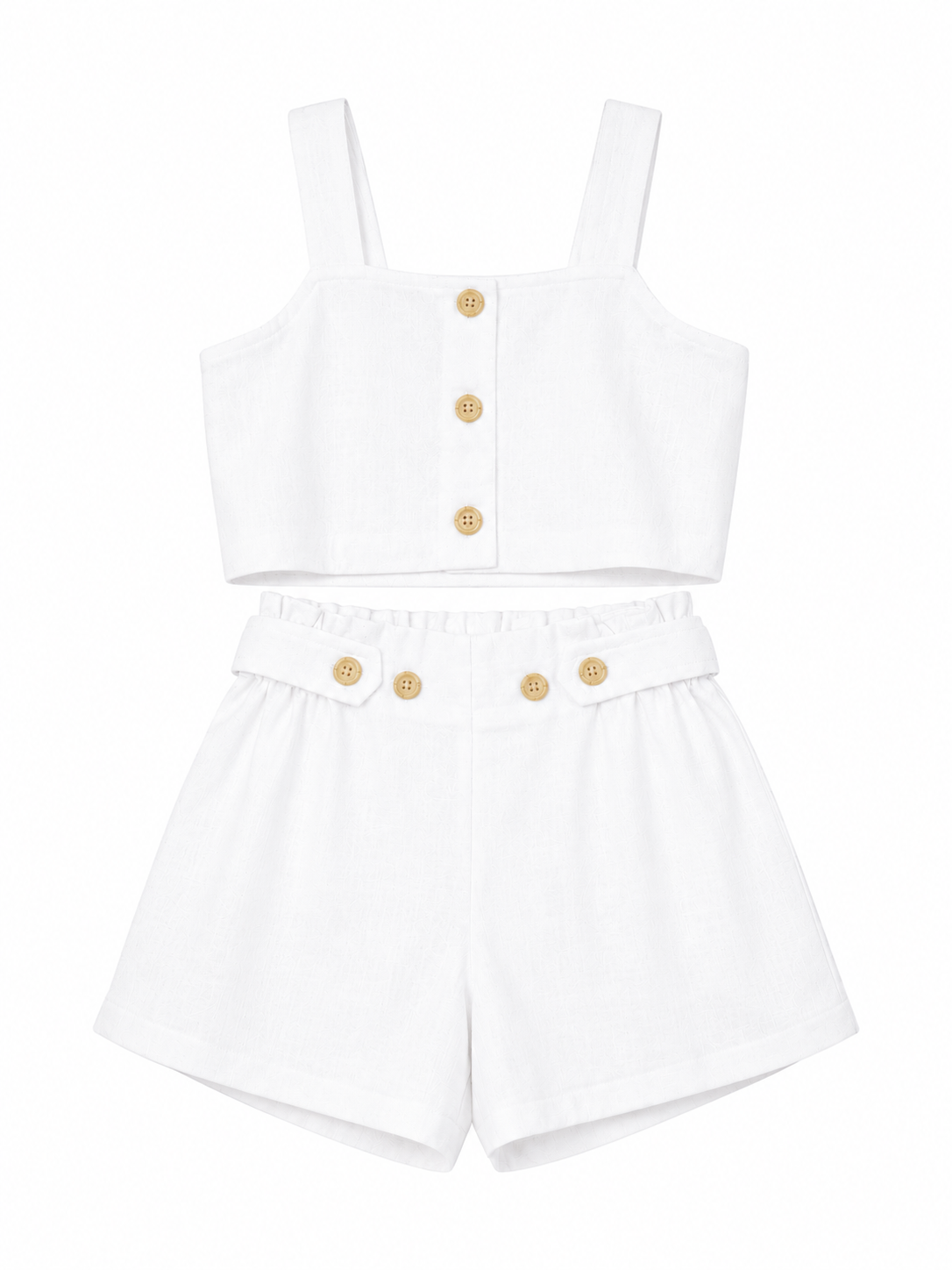 CROP TOP ΕΞΩΠΛΑΤΟ ΚΑΙ ΣΟΡΤΣΑΚΙ OFF WHITE