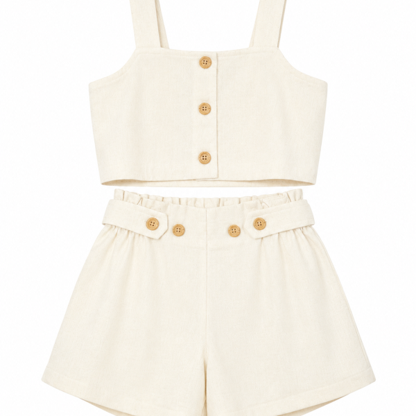 CROP TOP ΕΞΩΠΛΑΤΟ ΚΑΙ ΣΟΡΤΣΑΚΙ SAND