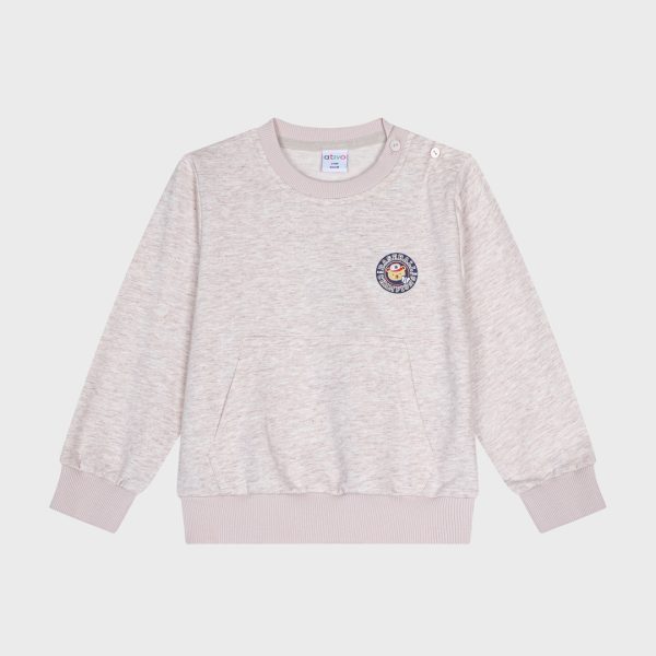 BABY BOY HOODIES SWEATSHIRT BLEND BEIGE