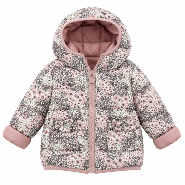 BABY GIRLS PUFFER JACKET LILAC ΔΙΠΛΗΣ ΟΨΗΣ
