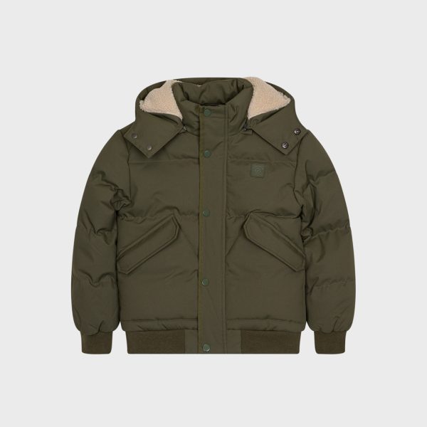 BOYS PUFFER JACKET BURNT OLIVE